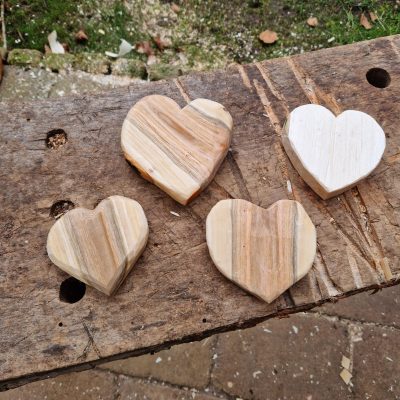 unieke, houten harten